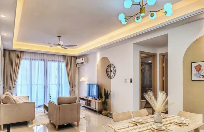 Pangsapuri untuk Dijual di R&F Princess Cove Phase 3-New Casa Suites - Xin Yi - Living Room - PropertyGuru.com.my