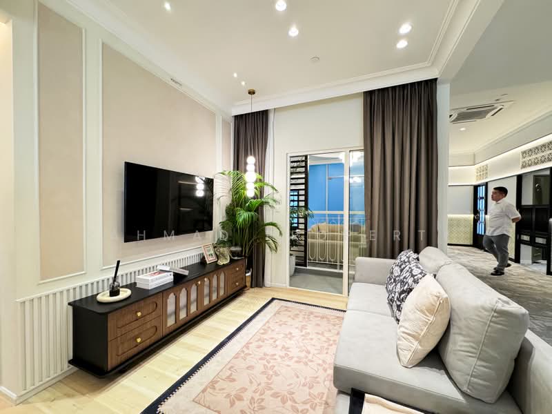 Service Residence for Sale at Tuan Straits Residency - Rahmad Property - Living Room - PropertyGuru.com.my