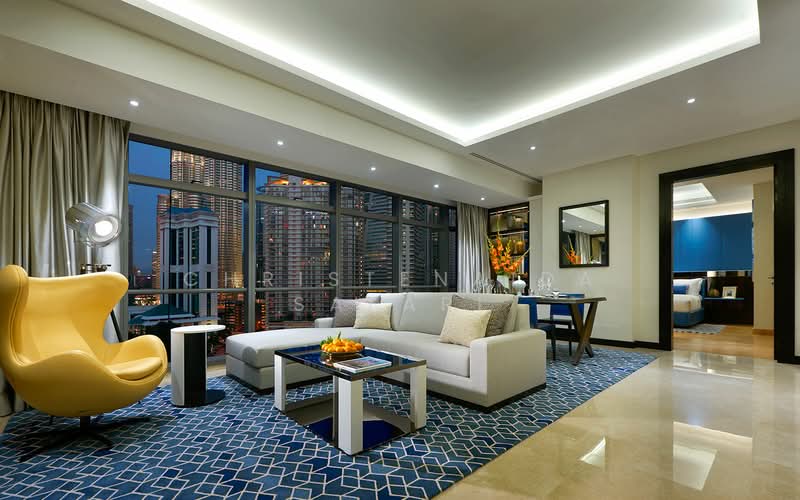 Servis Apartment untuk Disewa di The Ritz-Carlton Residences - Christenaida Safari - Living Room - PropertyGuru.com.my
