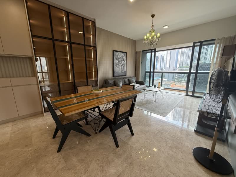 Service Residence for Rent at TRX Residences - Ariel Lee - Living Room - PropertyGuru.com.my