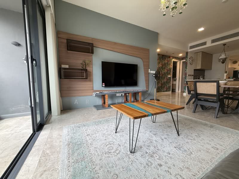 Service Residence for Rent at TRX Residences - Ariel Lee - Living Room - PropertyGuru.com.my