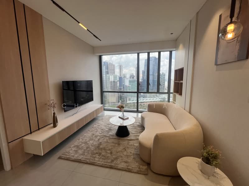 Service Residence for Rent at Jewel by Oxley KLCC - Chloe Chiao - Living Room - PropertyGuru.com.my