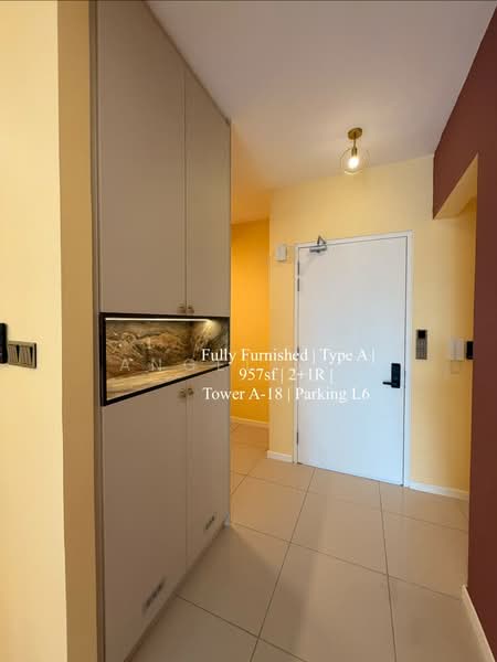 Servis Apartment untuk Disewa di Duta Park Residences - Angel Lim - Entrance Cabinet - PropertyGuru.com.my