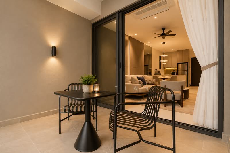Service Residence for Sale at Skylon Residences - Jay Tian - Balcony (Facing KLCC view) - PropertyGuru.com.my