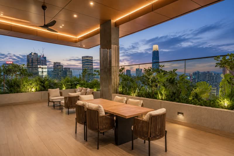 Service Residence for Sale at Skylon Residences - Jay Tian - Open Deck (Barbeque Area) - PropertyGuru.com.my