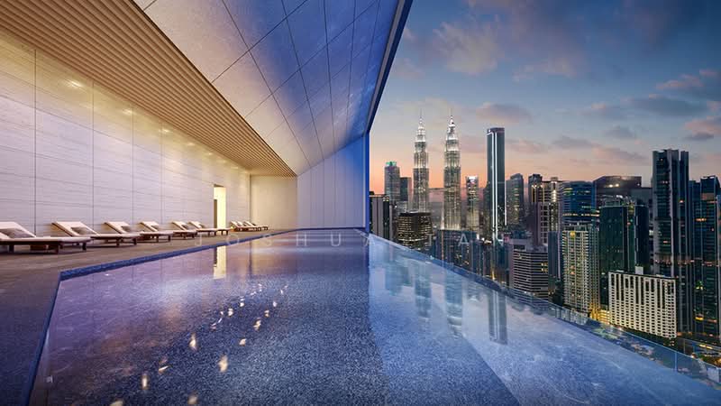 Kediaman Servis untuk Dijual di Conlay Signature Suites by E&O - Joshua Tan - Pool - PropertyGuru.com.my