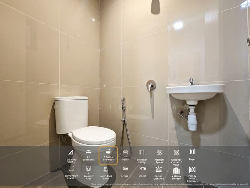 Terraced House for Rent in Damansara Perdana (Selangor) - Priscilla Tan - Bathroom - PropertyGuru.com.my