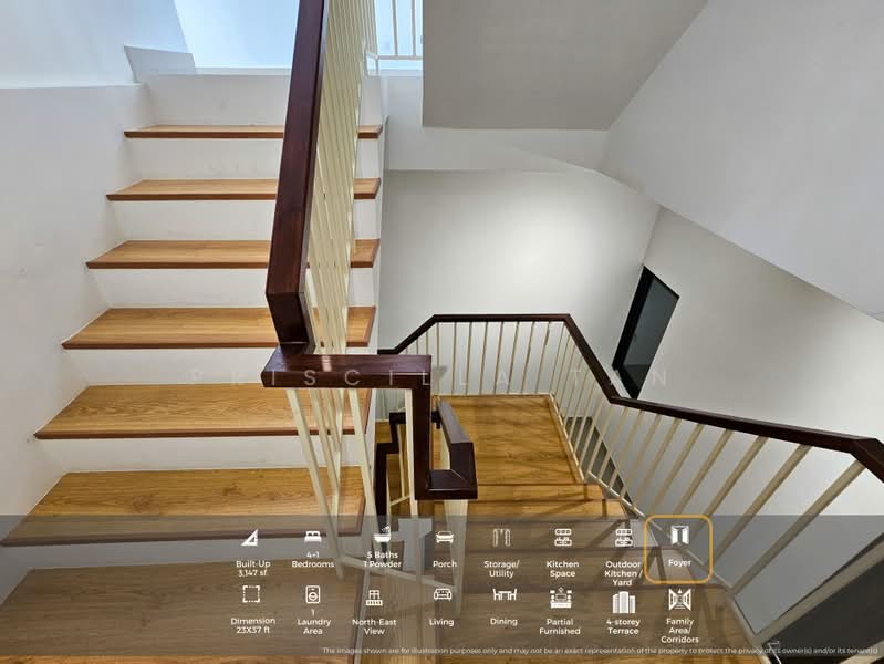 Terraced House for Rent in Damansara Perdana (Selangor) - Priscilla Tan - Walkway Stairs - PropertyGuru.com.my
