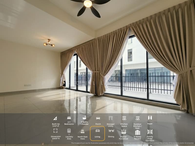 Terraced House for Rent in Damansara Perdana (Selangor) - Priscilla Tan - Living Room - PropertyGuru.com.my