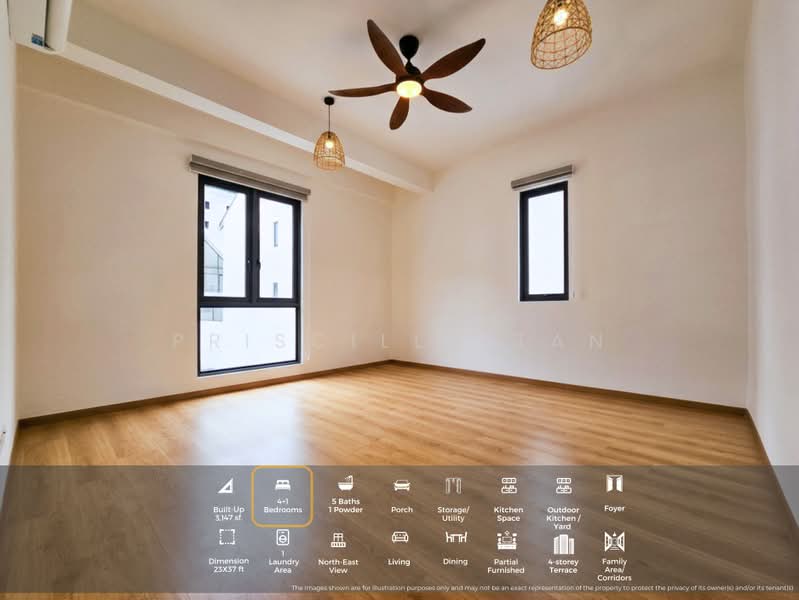 Terraced House for Rent in Damansara Perdana (Selangor) - Priscilla Tan - Living Room - PropertyGuru.com.my