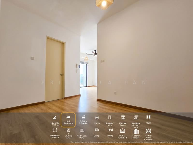 Terraced House for Rent in Damansara Perdana (Selangor) - Priscilla Tan - Living Room - PropertyGuru.com.my
