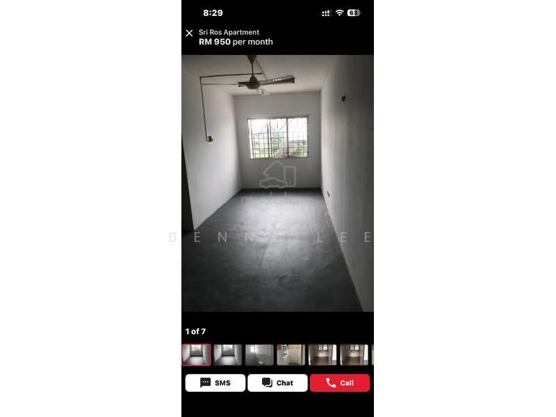 Pangsapuri untuk Disewa di Sri Ros Apartment - Benny Lee - PropertyGuru.com.my
