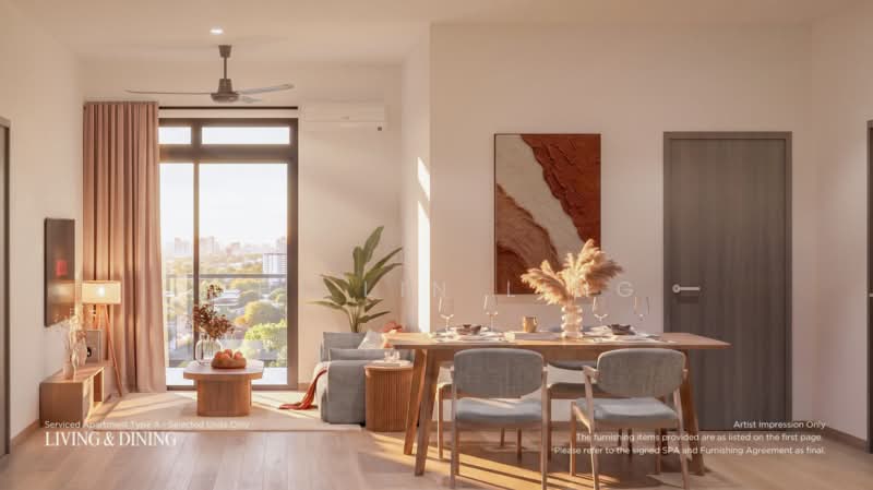 Servis Apartment untuk Dijual di Armani Residence - Chi Lin Ling - Living Room - PropertyGuru.com.my