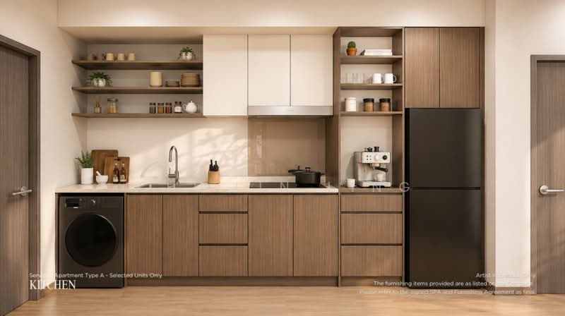 Servis Apartment untuk Dijual di Armani Residence - Chi Lin Ling - Kitchen - PropertyGuru.com.my