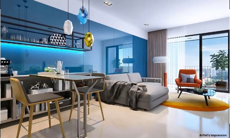 Service Residence for Sale at ViiA Residences - William Chow - Living Room - PropertyGuru.com.my