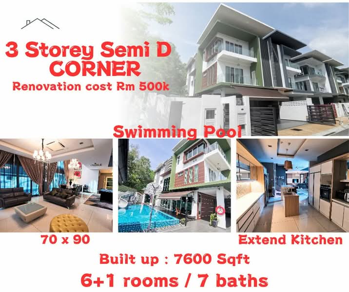 Rumah Berkembar untuk Dijual di Taman Bukit Suria (Cheras) - Nick Yap - Living Room - PropertyGuru.com.my