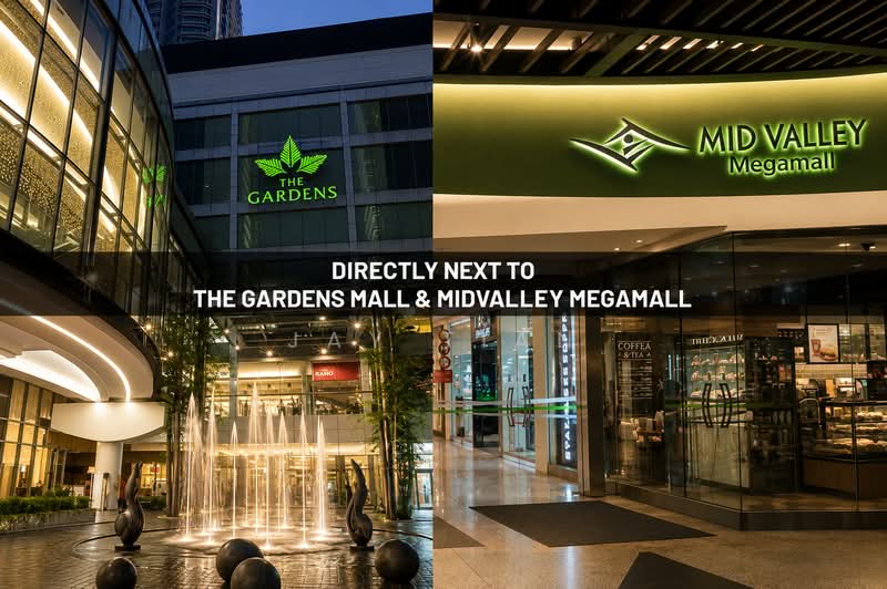Service Residence for Sale at ViiA Residences - Jay Tian - Link Bridge to Midvalley, Gardens, LRT - PropertyGuru.com.my