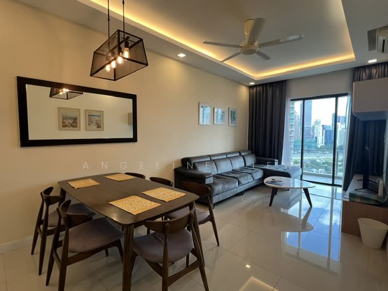 Servis Apartment untuk Disewa di Setia SKY Residences - Angeline LIEW - Living Room - PropertyGuru.com.my