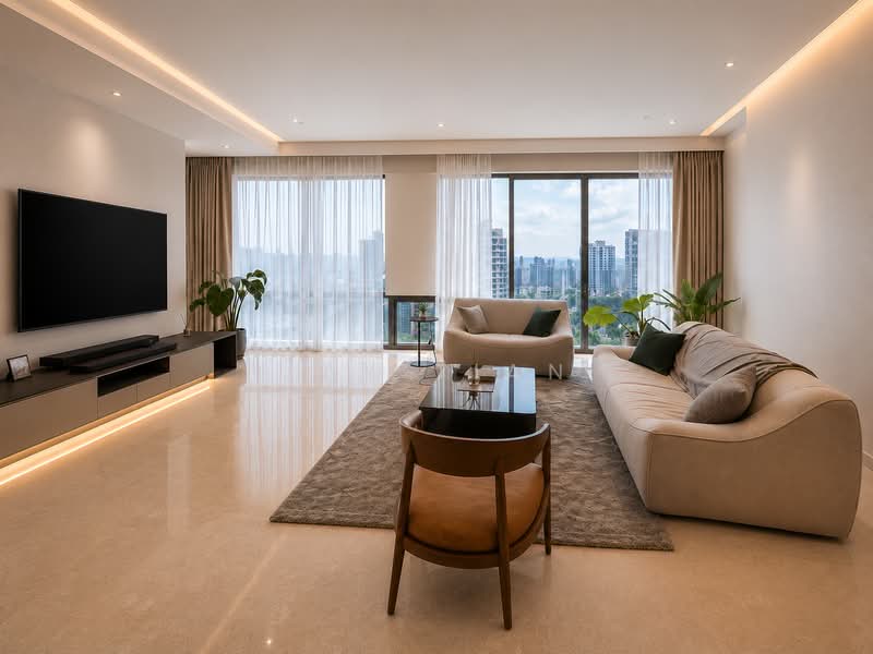 Servis Apartment untuk Dijual di Southpoint Residences - Jay Tian - Living Room - PropertyGuru.com.my