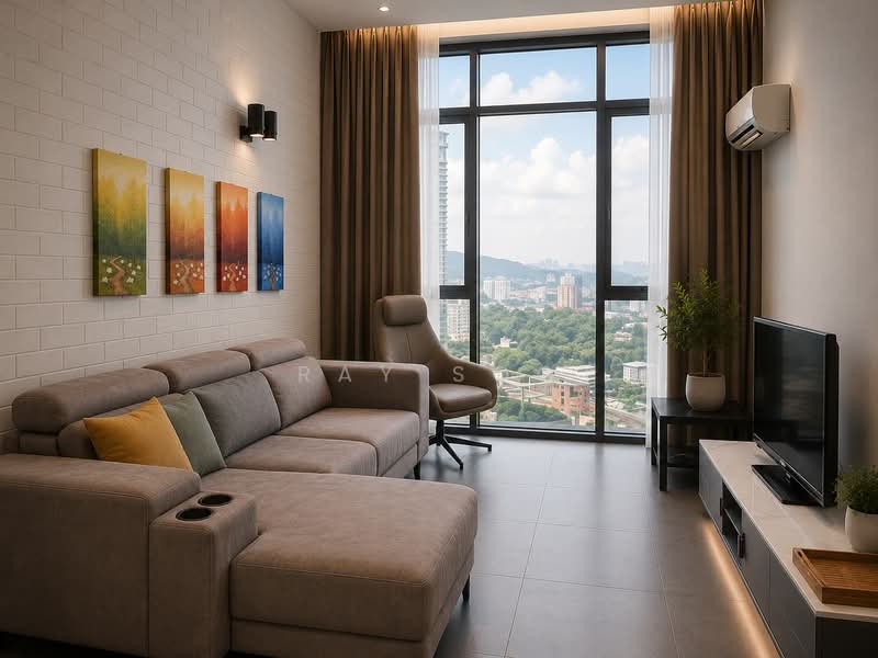 Servis Apartment untuk Disewa di Empire Damansara - Ray Soo - Living Room - PropertyGuru.com.my