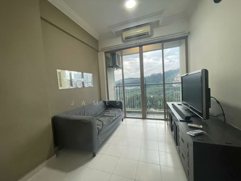 Servis Apartment untuk Disewa di Ritze Perdana 1 - James Tan - Living Room - PropertyGuru.com.my