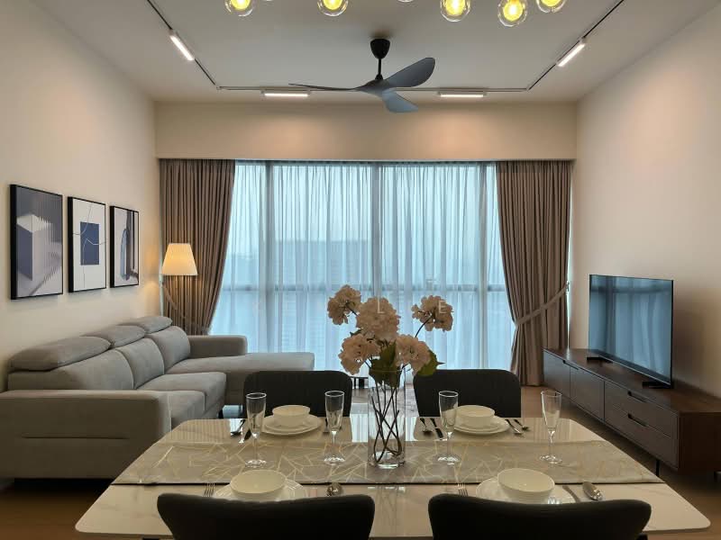 Servis Apartment untuk Disewa di TRX Residences - Ken Lee - Living Room - PropertyGuru.com.my