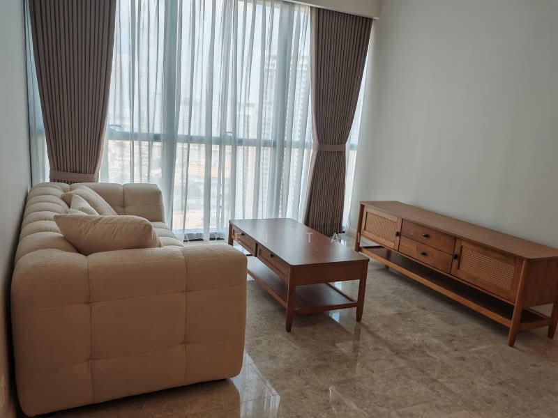 Kediaman Servis untuk Disewa di TRX Residences - Aden Tai - Living Room - PropertyGuru.com.my