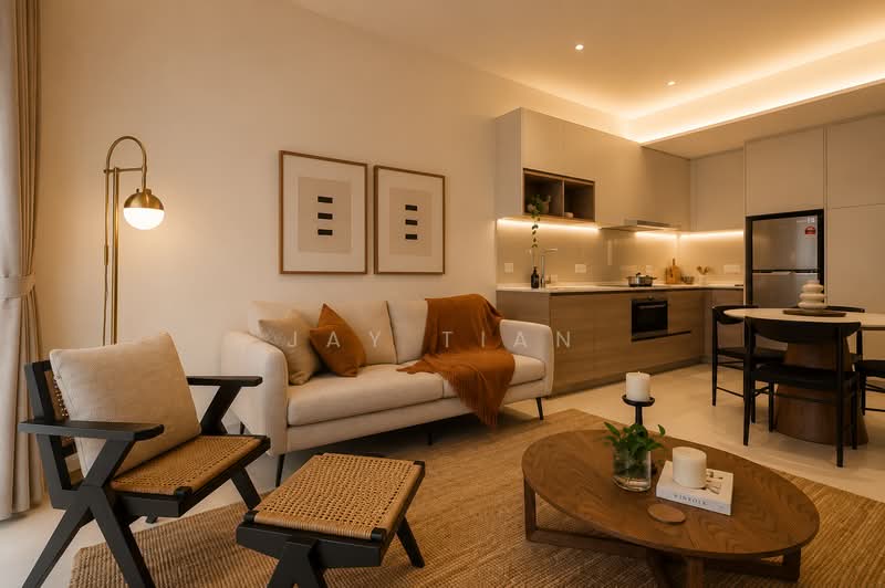 Servis Apartment untuk Dijual di ViiA Residences - Jay Tian - Living Room - PropertyGuru.com.my