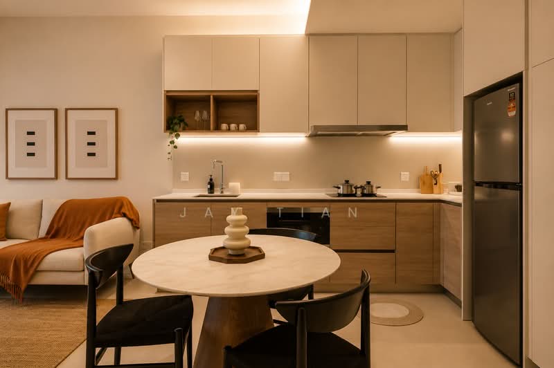 Servis Apartment untuk Dijual di ViiA Residences - Jay Tian - Living Room - PropertyGuru.com.my