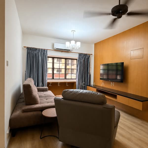 Pangsapuri untuk Dijual di Likas Court - Hazel Chan - Living Room - PropertyGuru.com.my