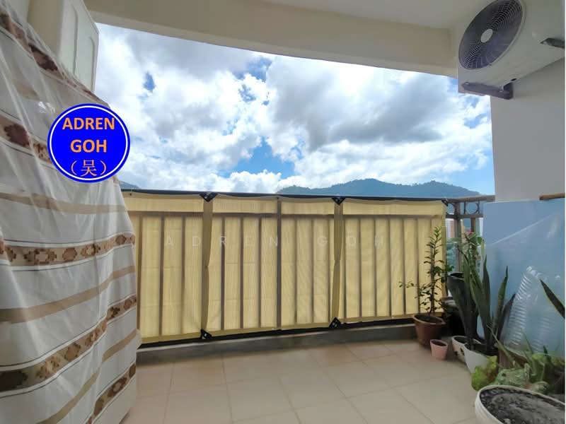 Pangsapuri untuk Dijual di Relau Vista Apartment - Adren Goh - Balcony - PropertyGuru.com.my
