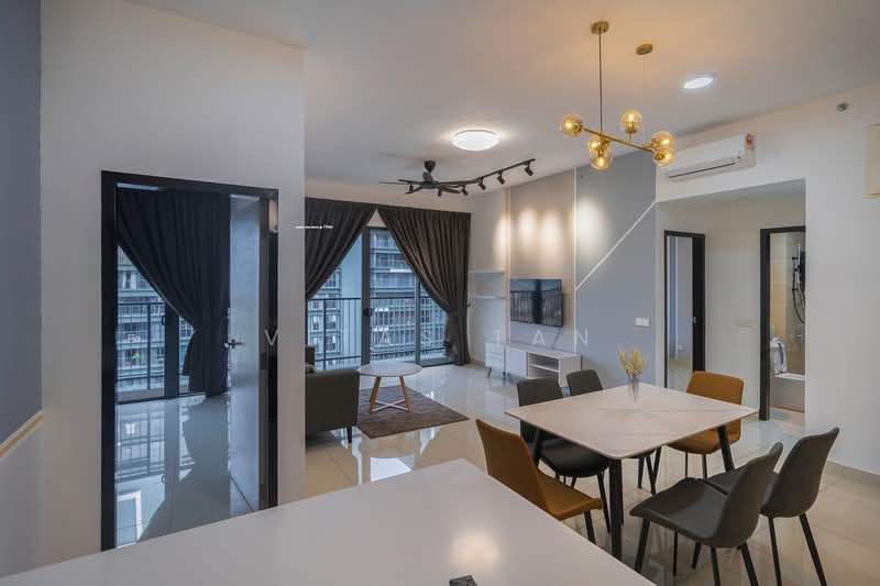 Service Residence for Rent at Setia City Residences - Vitas Tan - Living Room - PropertyGuru.com.my
