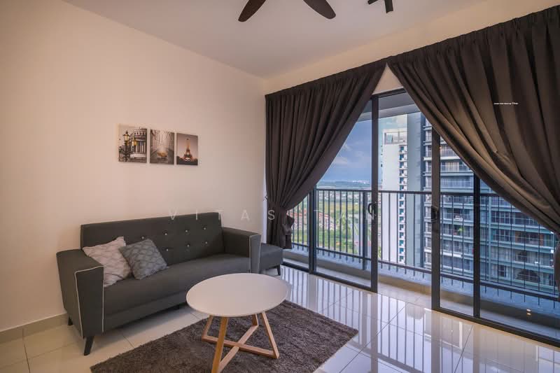 Service Residence for Rent at Setia City Residences - Vitas Tan - Living Room - PropertyGuru.com.my