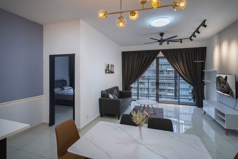 Service Residence for Rent at Setia City Residences - Vitas Tan - Living Room - PropertyGuru.com.my
