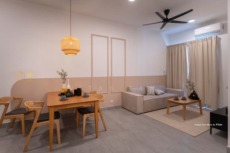 Service Residence for Rent at Sunsuria Forum - Vitas Tan - Living Room - PropertyGuru.com.my