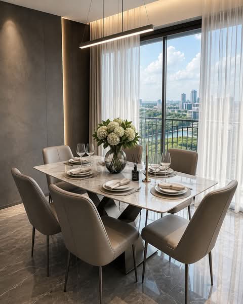 Kondominium untuk Dijual di Ren Residences - Jack Lee - Dining Room - PropertyGuru.com.my