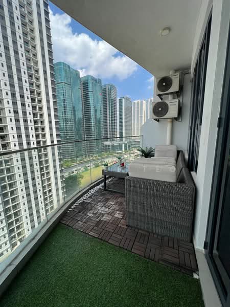 Service Residence for Sale at KL Gateway Premium Residences - Dexter Teo - Balcony - PropertyGuru.com.my