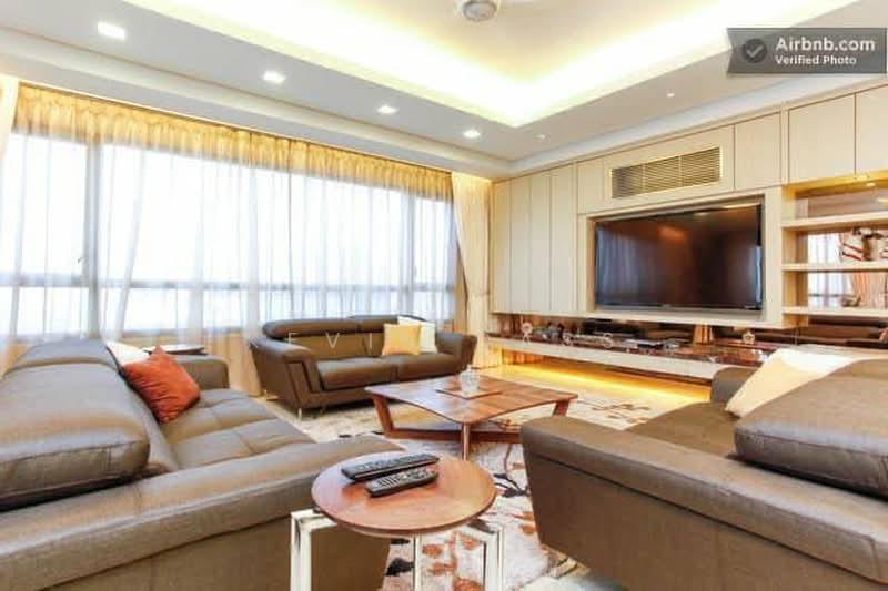 Servis Apartment untuk Dijual di The Capsquare Residences - Kevin Dass - Living Room - PropertyGuru.com.my