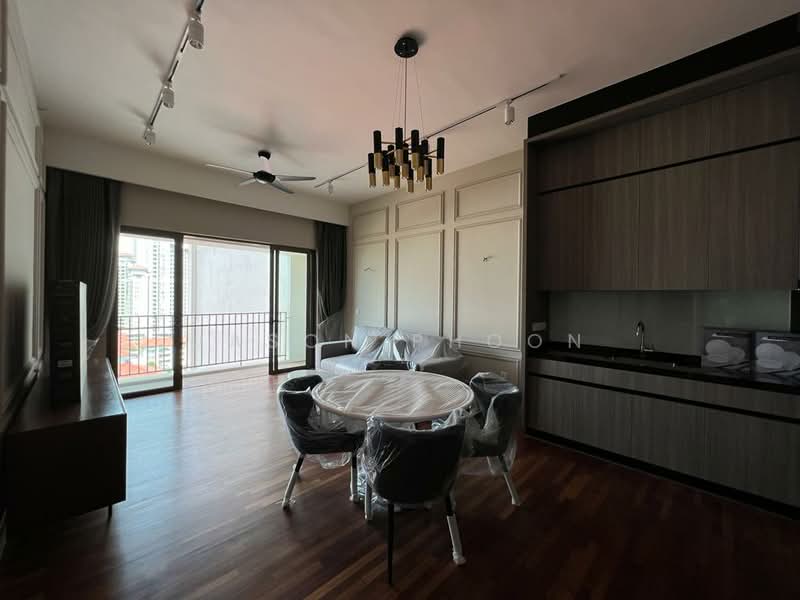 Service Residence for Sale at Straits Residences - Jason Phoon - Living Room - PropertyGuru.com.my