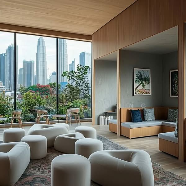 Kediaman Servis untuk Dijual di Centrix The Station KLCC - Roy Choong - Living Room - PropertyGuru.com.my
