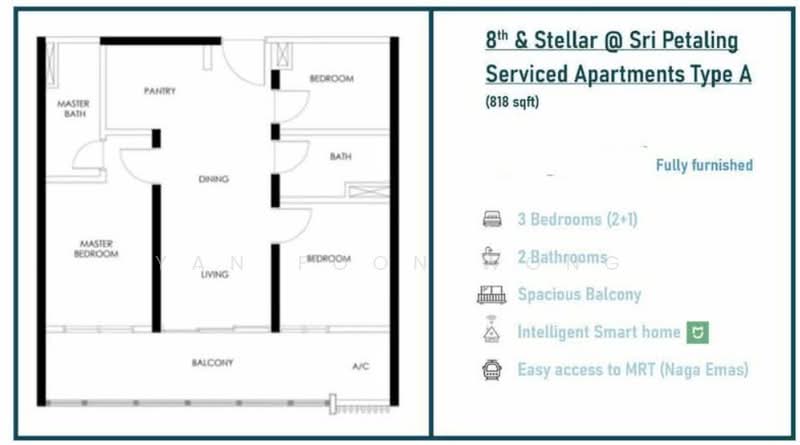 Servis Apartment untuk Disewa di 8th & Stellar - Yan Foon Wong - PropertyGuru.com.my