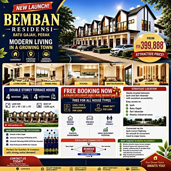 2-storey Terraced House for Sale in Batu Gajah (Perak) - Eric Khor - Living Room - PropertyGuru.com.my