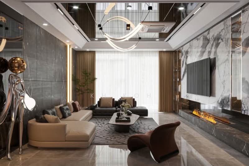 Rumah Banglo untuk Dijual di Mont Kiara (Kuala Lumpur) - KH Koh - Living Room - PropertyGuru.com.my