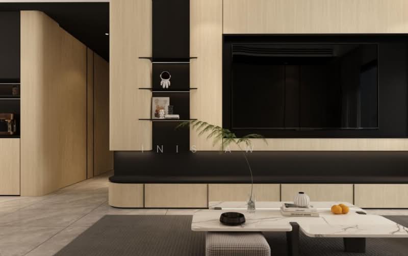 Servis Apartment untuk Dijual di Alora Residences @ Avenue 25 Subang Jaya - Inis Aw - Living Room - PropertyGuru.com.my