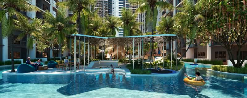 Servis Apartment untuk Dijual di Cove Residence - CY Liew - Pool - PropertyGuru.com.my