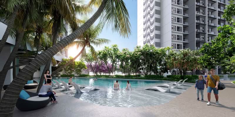 Servis Apartment untuk Dijual di Cove Residence - CY Liew - Pool - PropertyGuru.com.my