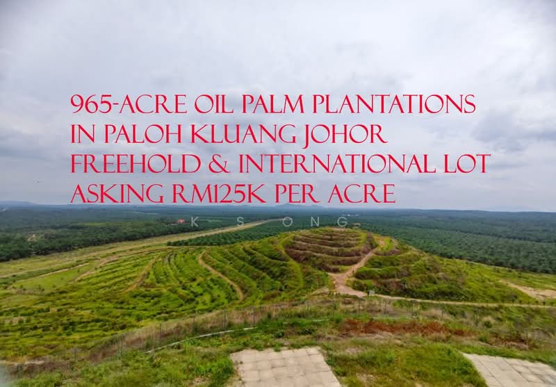 Agricultural Land for Sale in Kluang (Johor) - K S Ong - PropertyGuru.com.my