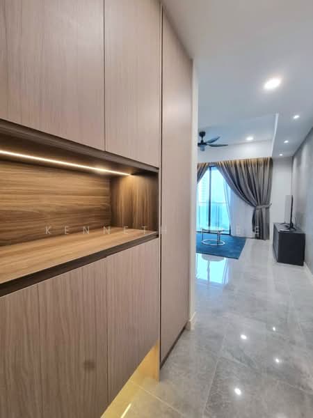 Service Residence for Sale at Ooak Suites @ Kiara 163 - Kenneth Huee - Living Room - PropertyGuru.com.my