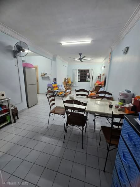 Rumah Flat untuk Dijual di Rumah Pangsa Permas Jaya - Ivy Low - Living Room - PropertyGuru.com.my