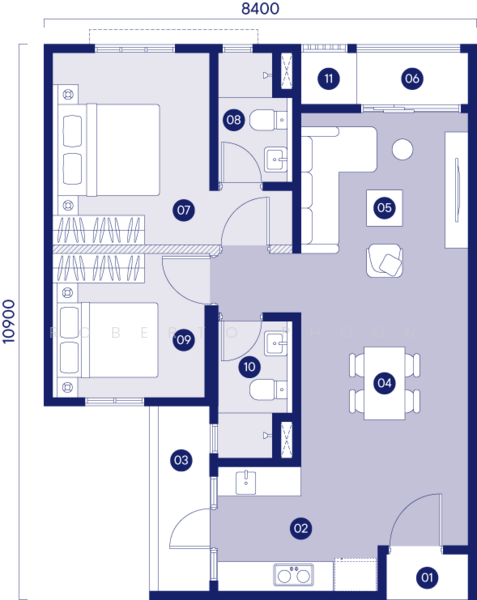 Servis Apartment untuk Dijual di Tuju Residences - Roberto Phoon - PropertyGuru.com.my